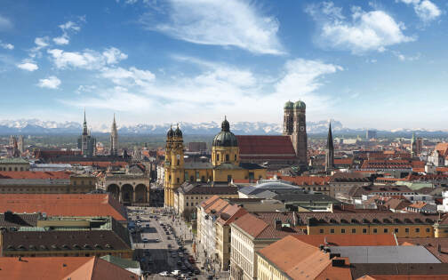 Munich - panorama of the Alps © München Tourismus | Thomas Klinger